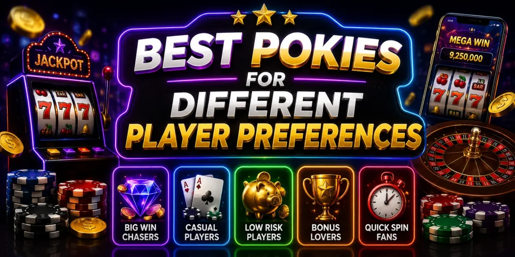 Best Pokies For Different Player Preferences