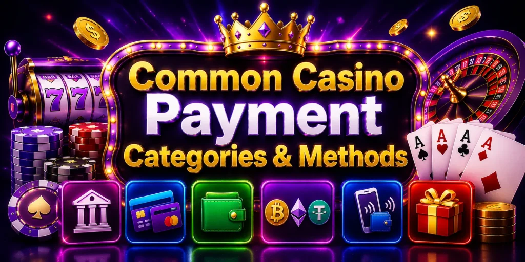 Common Casino Payment Categories & Methods