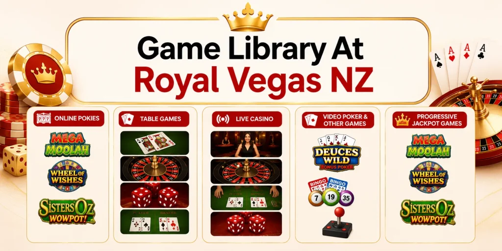 Game Library At Royal Vegas NZÂ