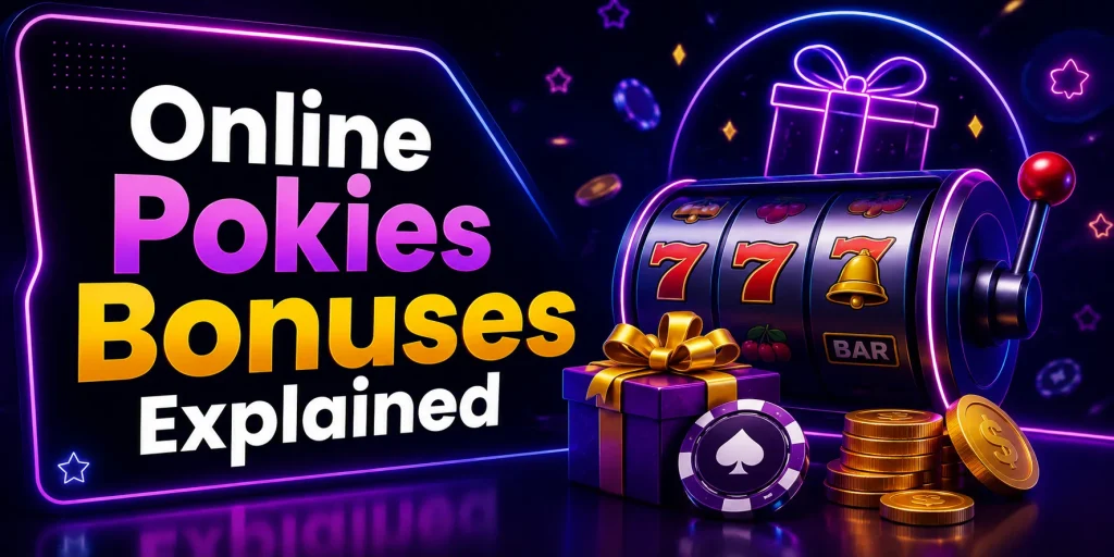 Online Pokies Bonuses Explained